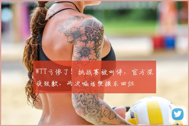 WTT亏惨了！挑战赛被叫停，官方深夜致歉，两次喊话樊振东回归